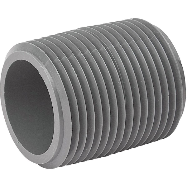 B & K 1-1/4 In. x CL Schedule 80 PVC Nipple 406-001 - main